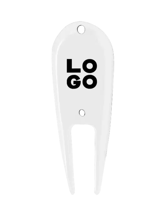 White Divot Tool w/Logo