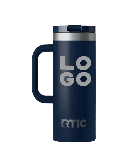 RTIC Road Trip 20 oz Navy Travel Mug w/Logo