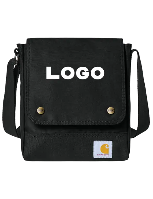 Carhartt Black Crossbody Snap Bag w/Logo