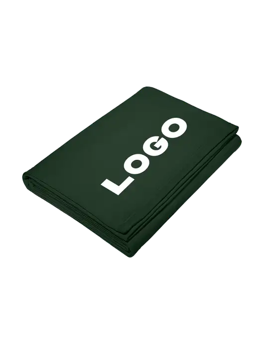 Core Dark Green Fleece Sweatshirt Blanket w/Logo