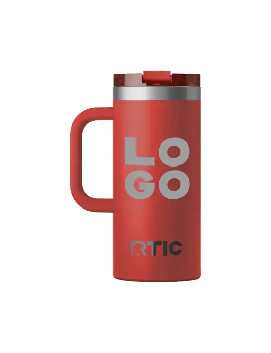 RTIC Road Trip 16 oz Red Travel Mug w/Logo