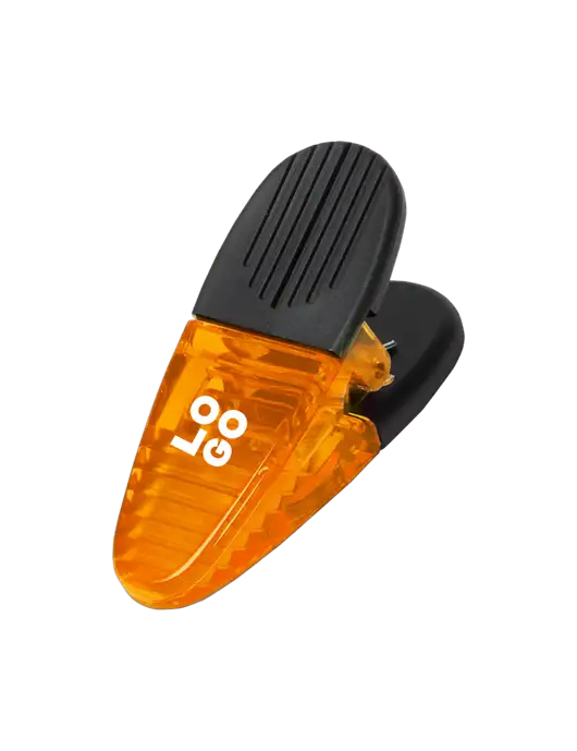 Magnetic Orange Power Clip w/Logo
