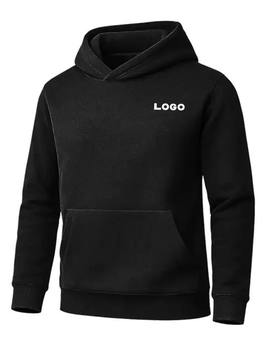 Cornerstone Black Tough Heavyweight Fleece Pullover Hoodie w/Logo