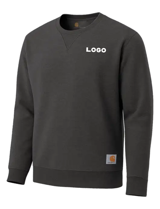Carhartt Dark Grey Heather Midweight Crewneck Sweatshirt w/Logo