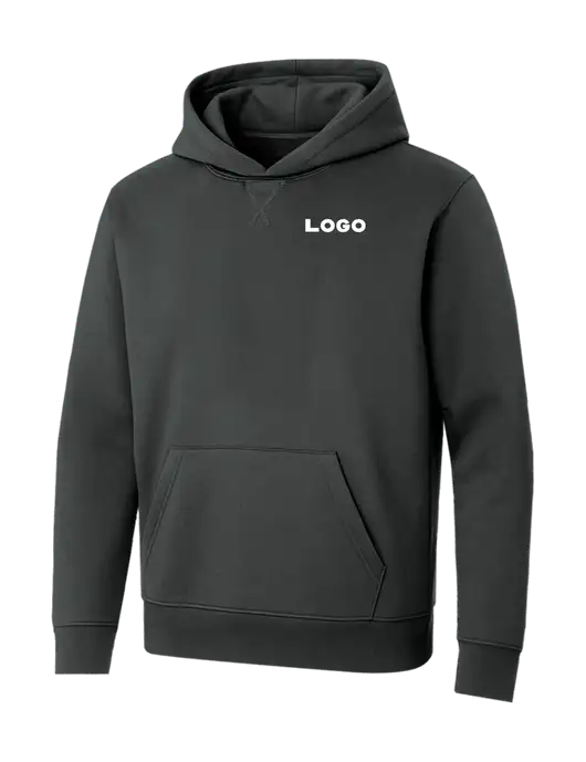 Allmade Charcoal Grey Organic French Terry Pullover Hoodie w/Logo
