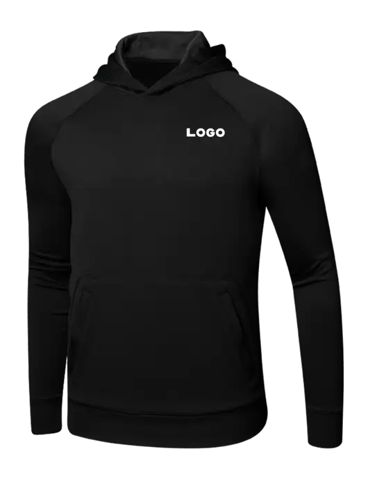 Tech Black Fleece Hooded Sweatshirt w/Logo