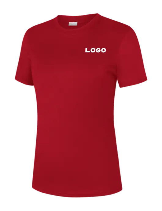  Womens Red PosiCharge Competitor Tee w/Logo