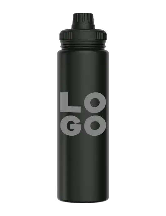 Liquid Life Black Sport Bottle w/Logo