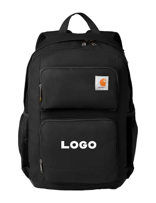 Carhartt 28L Foundry Series Dual-Compartment Black Backpack w/Logo