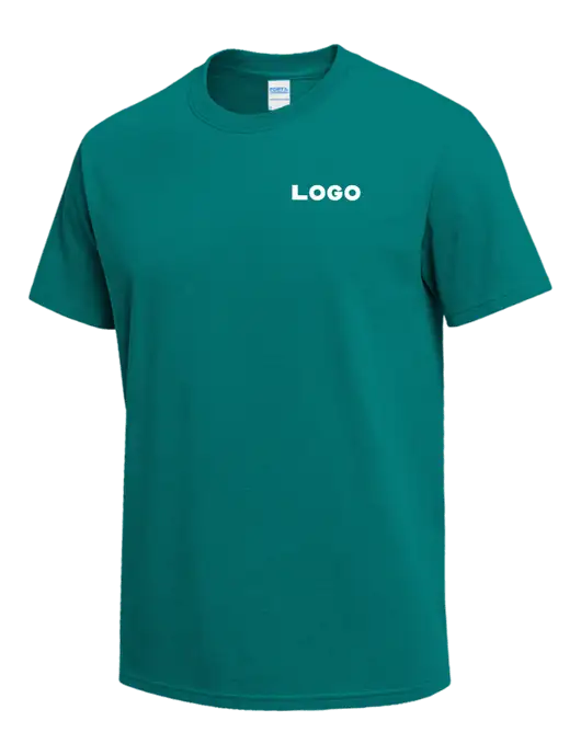 Teal Heavyweight 6.1 oz T-Shirt w/Logo