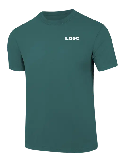 Comfort Colors 6.1 oz Dark Green Heather Heavyweight Ring Spun T-Shirt w/Logo