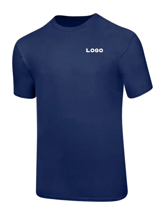 Ring Spun Navy 4.5 oz T-Shirt w/Logo