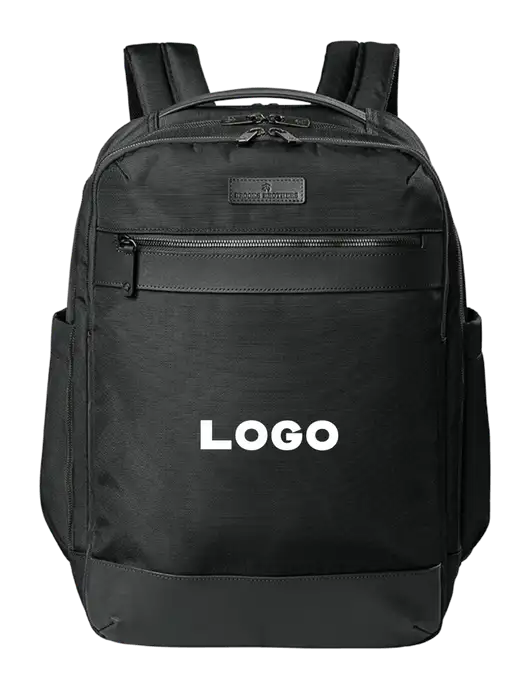 Brooks Brothers Oxford Black Backpack w/Logo
