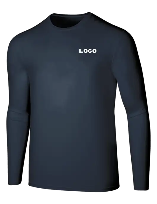Seriously Soft Navy Long Sleeve T-Shirt w/Logo