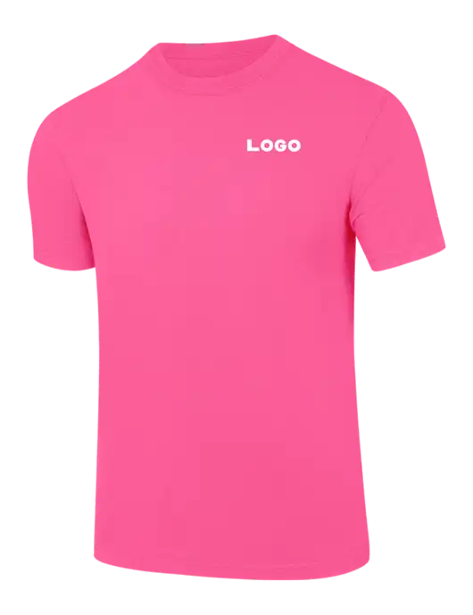 Comfort Colors 6.1 oz Neon Pink Heavyweight Ring Spun T-Shirt w/Logo