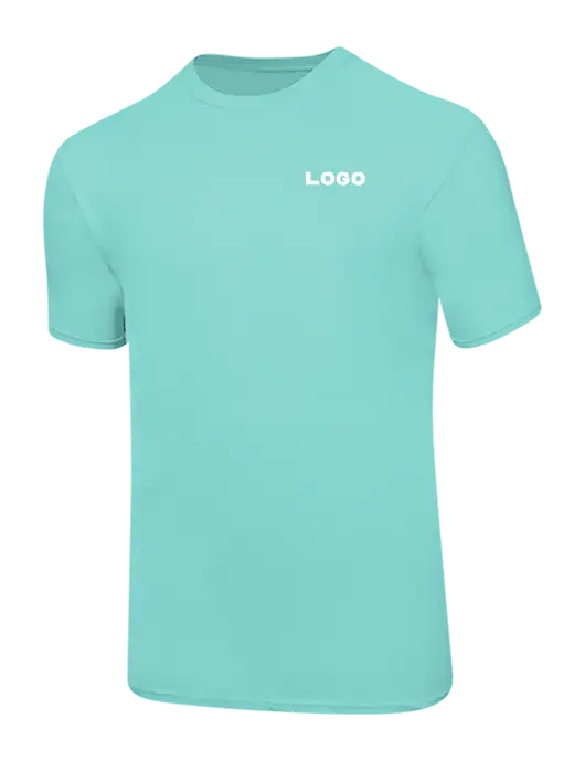 Ring Spun Seafoam 4.5 oz T-Shirt w/Logo