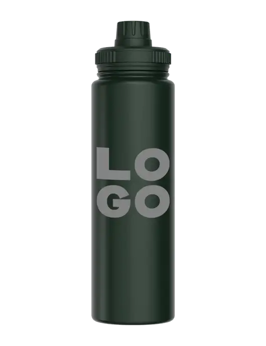 Liquid Life Dark Green Sport Bottle w/Logo