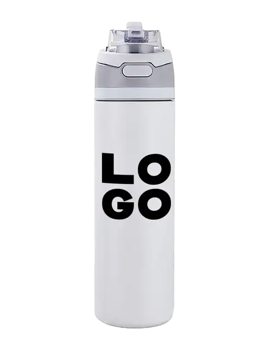 White Sip or Flip Lid Tumbler w/Logo
