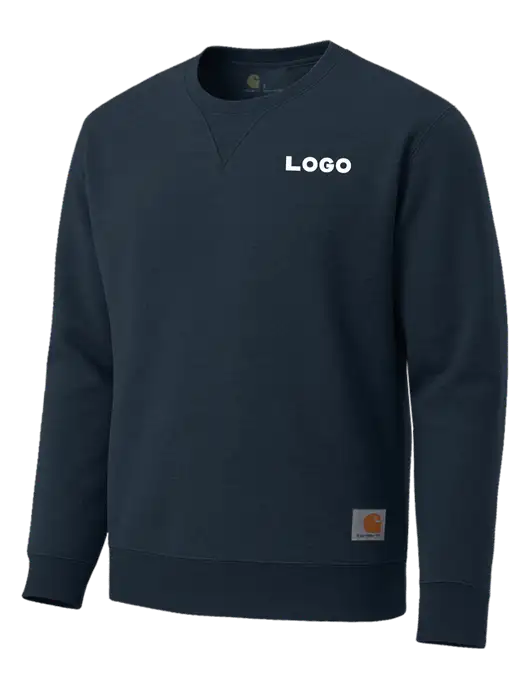 Carhartt Navy Midweight Crewneck Sweatshirt w/Logo