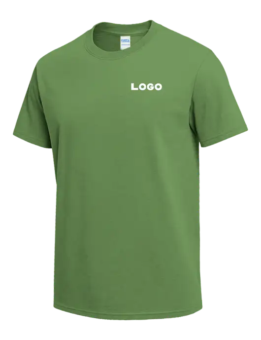 Light Kelly Green Heavyweight 6.1 oz T-Shirt w/Logo