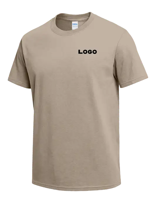 Tan Heavyweight 6.1 oz T-Shirt w/Logo
