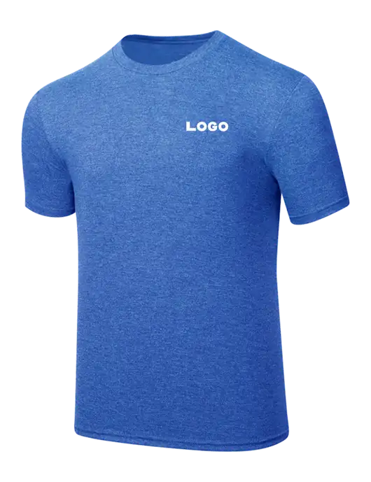 Simply Soft Royal Frost 4.5oz  Poly/Combed Ring Spun Cotton T-Shirt w/Logo