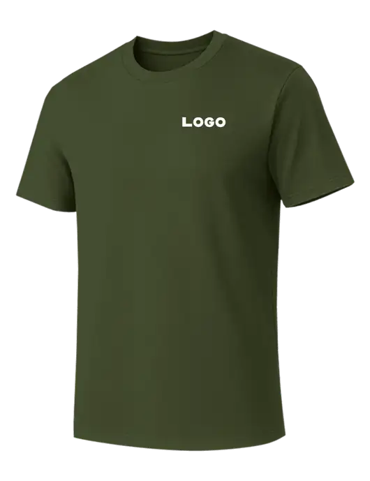 Allmade Dark Olive Green Organic Cotton Tee w/Logo