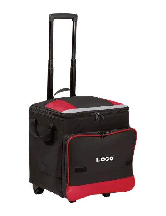 Red Rolling Cooler w/Logo
