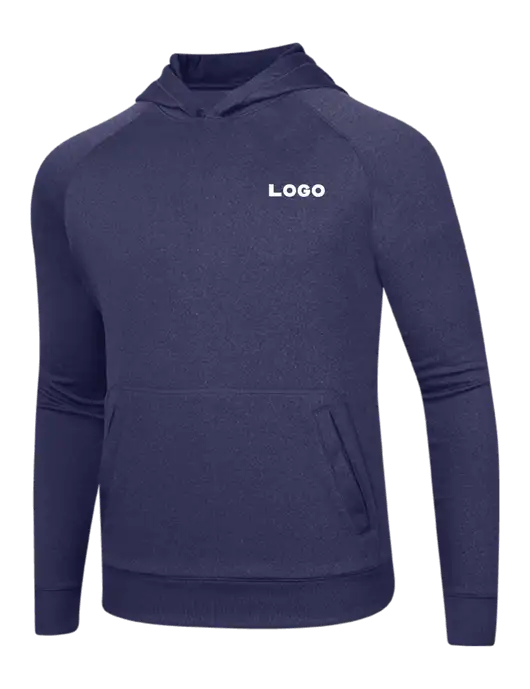 Tech True Navy Fleece Hooded Sweatshirt w/Logo