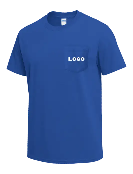 Royal Heavyweight 6.1 oz Pocket T-Shirt w/Logo