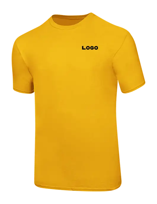 Ring Spun Yellow Gold 4.5 oz T-Shirt
 w/Logo