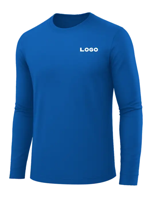 Long Sleeve Royal Blue PosiCharge Competitor Tee w/Logo