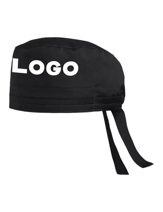 Wink WorkFlex Black Scrub Cap w/Logo