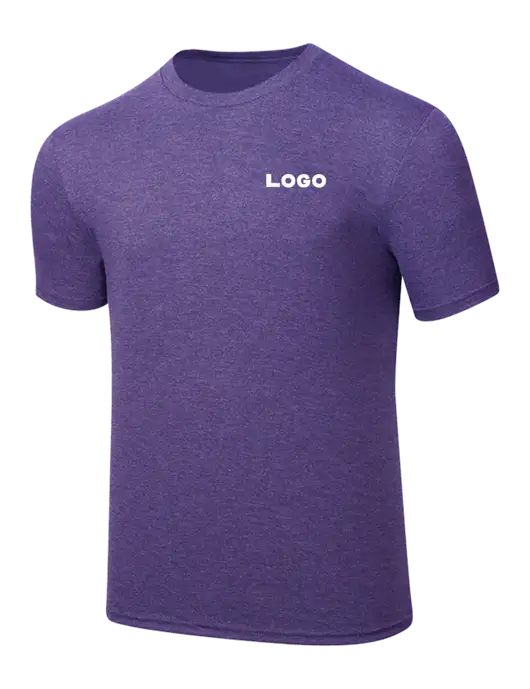 Simply Soft Purple Frost 4.5oz  Poly/Combed Ring Spun Cotton T-Shirt w/Logo