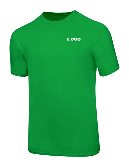 Ring Spun Light Kelly Green 4.5 oz T-Shirt w/Logo