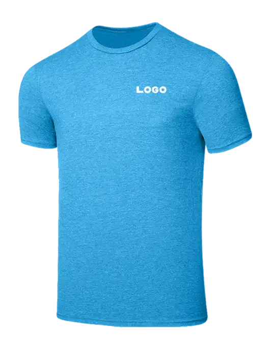 Seriously Soft Heathered Sapphire Blue T-Shirt w/Logo