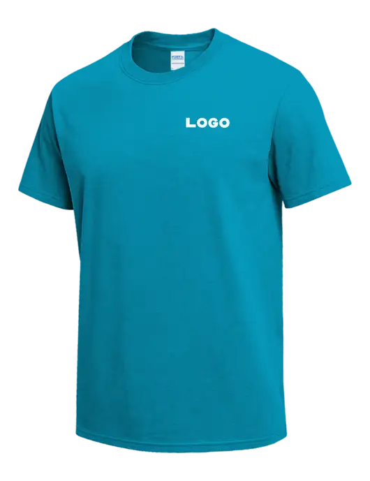 Sapphire Blue Heavyweight 6.1 oz T-Shirt w/Logo
