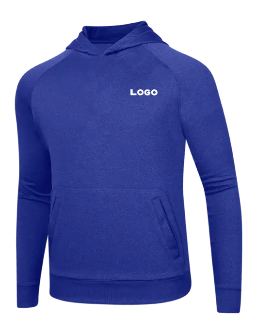 Tech True Royal Fleece Hooded Sweatshirt w/Logo