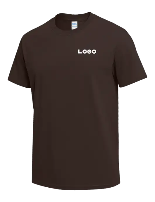 Brown Heavyweight 6.1 oz T-Shirt w/Logo