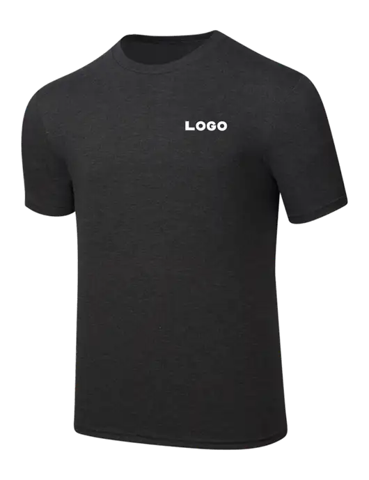 Simply Soft Black Frost 4.5oz  Poly/Combed Ring Spun Cotton T-Shirt w/Logo