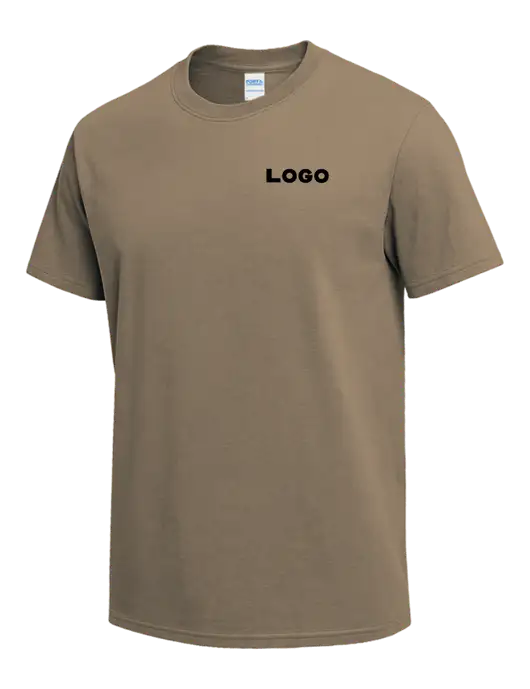 Dark Tan Heavyweight 6.1 oz T-Shirt w/Logo