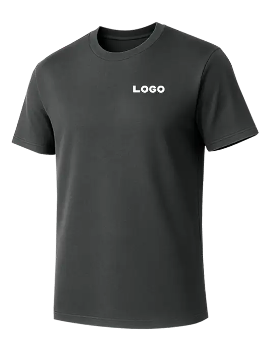 Allmade Charcoal Grey Organic Cotton Tee w/Logo