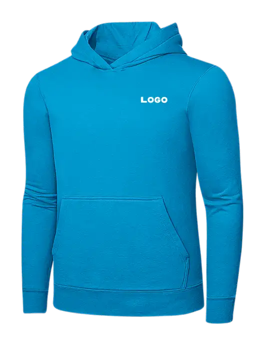 Sapphire 7.8 oz Ring Spun Hooded Sweatshirt w/Logo