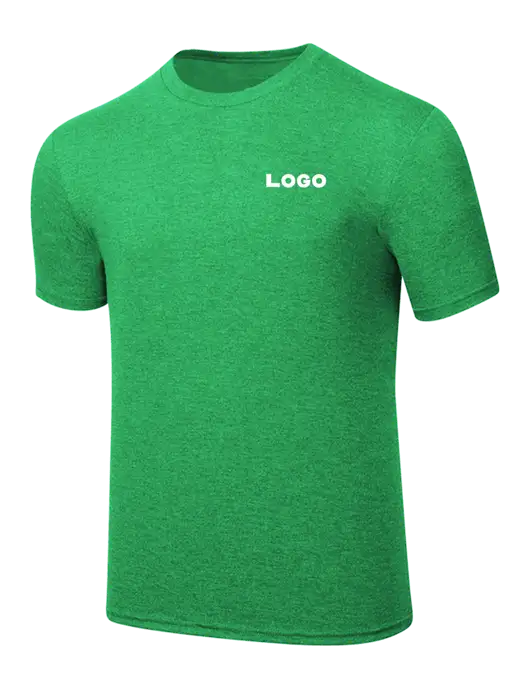 Simply Soft Kelly Green Frost 4.5oz  Poly/Combed Ring Spun Cotton T-Shirt w/Logo
