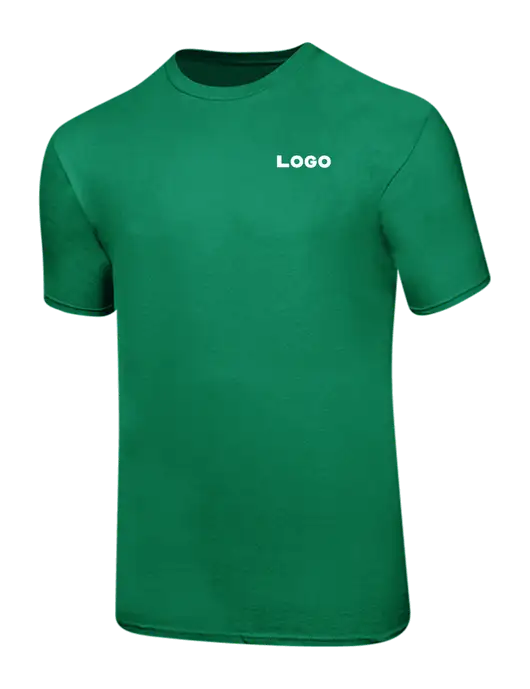 Ring Spun Kelly Green 4.5 oz T-Shirt w/Logo