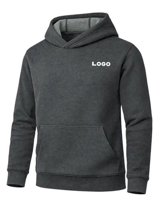 Cornerstone Charcoal Heather Tough Heavyweight Fleece Pullover Hoodie w/Logo