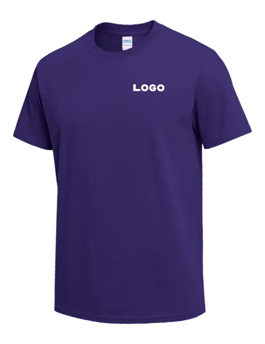 Purple Heavyweight 6.1 oz T-Shirt w/Logo