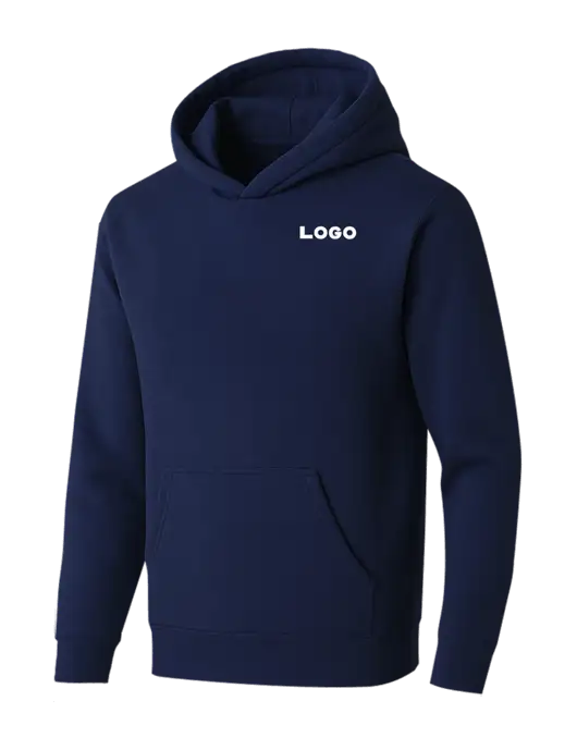 BELLA+CANVAS Navy Sponge Fleece Pullover Hoodie w/Logo
