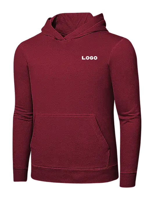 Dark Cardinal 7.8 oz Pullover Hooded Sweatshirt w/Logo