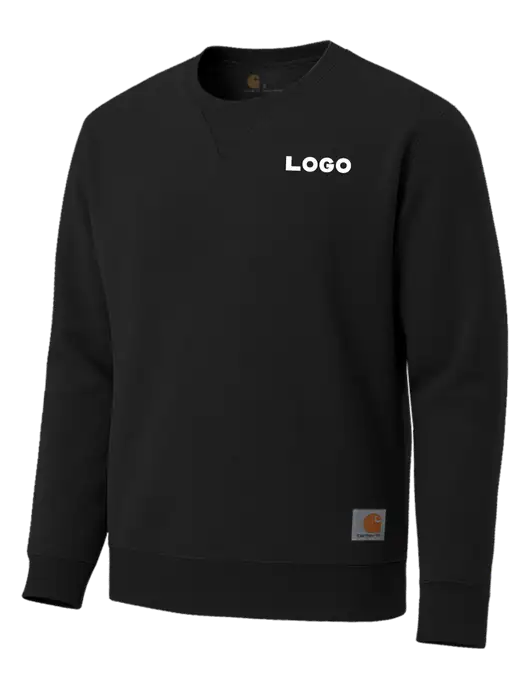Carhartt Black Midweight Crewneck Sweatshirt w/Logo